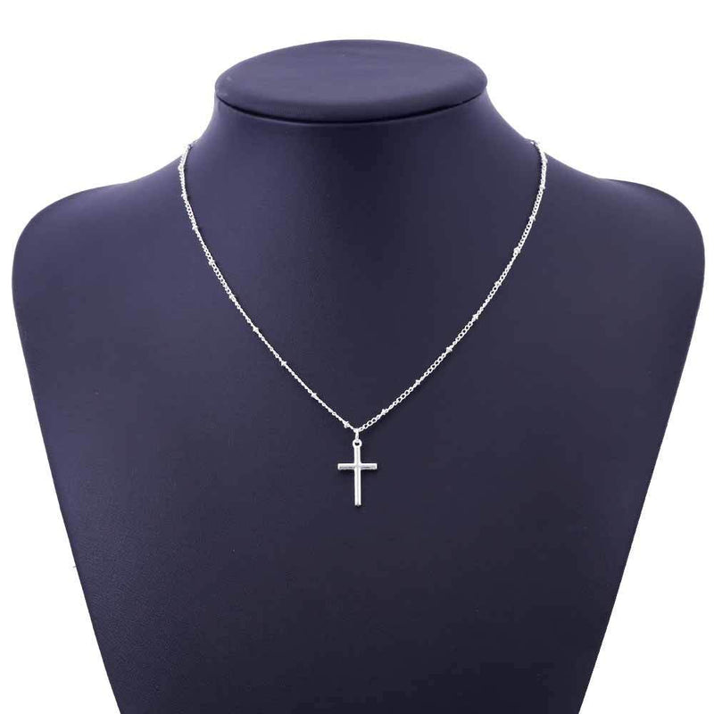 Ladies Clavicle Chain Cross Necklace