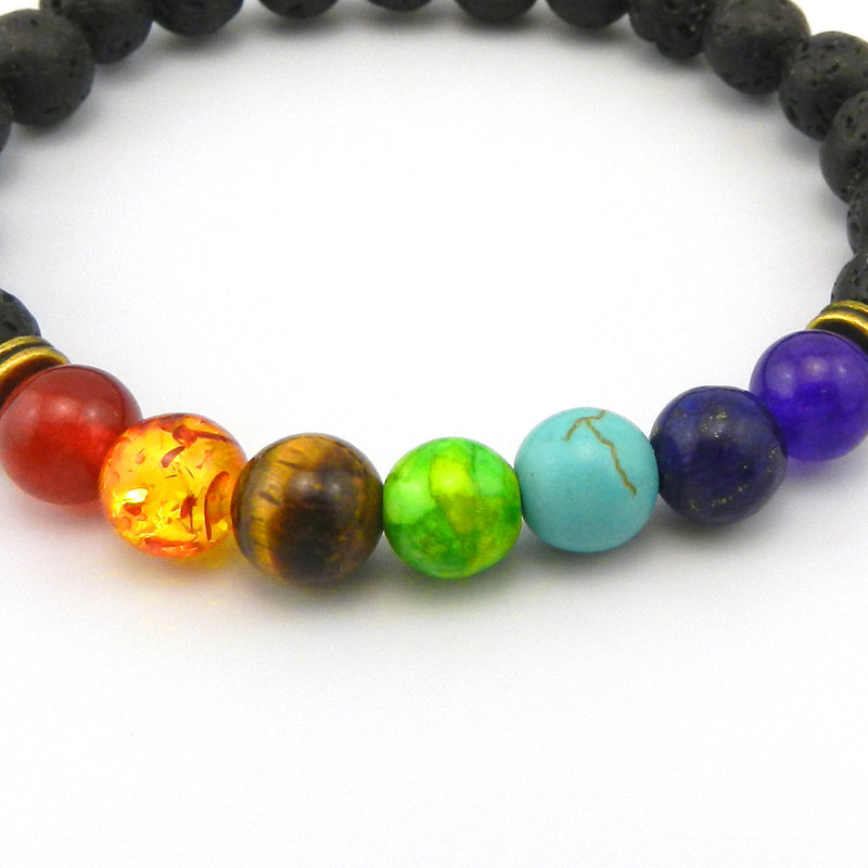 Colorful Agate Stone Beaded Bracelet