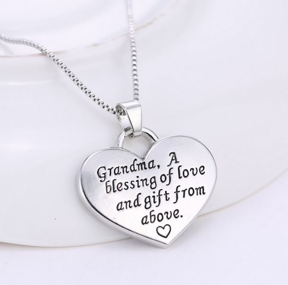 New engraved heart pendant necklaces