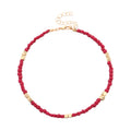 New Golden Rice Bead Beach Anklet Women