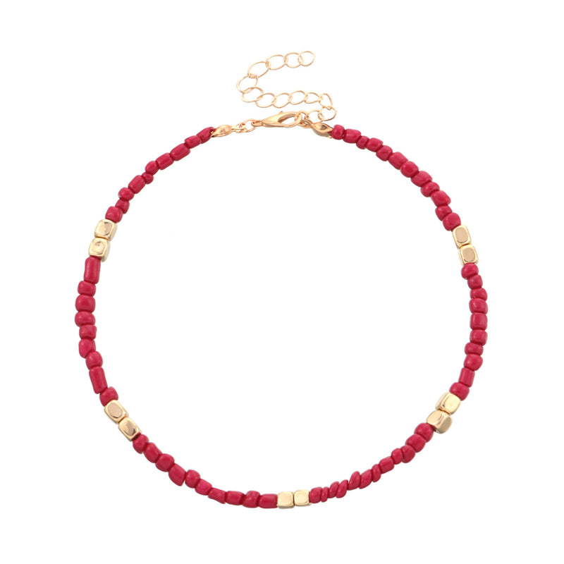 New Golden Rice Bead Beach Anklet Women