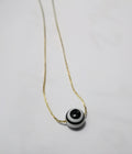 Resin evil eye gold chain necklace neck chain