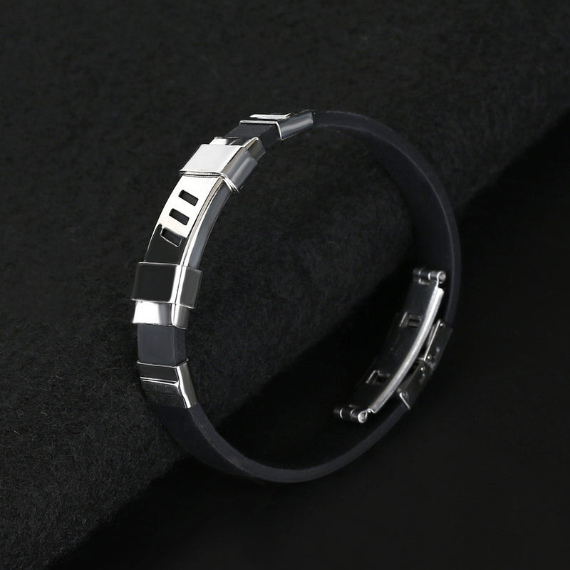 Adjustable Invisible Buckle Bracelet Stainless Steel Bracelet
