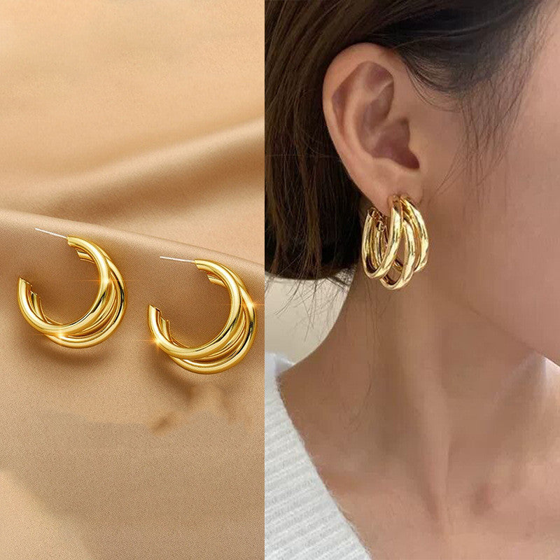 Niche Design, High-End Earrings, Exaggerated Temperament Earrings