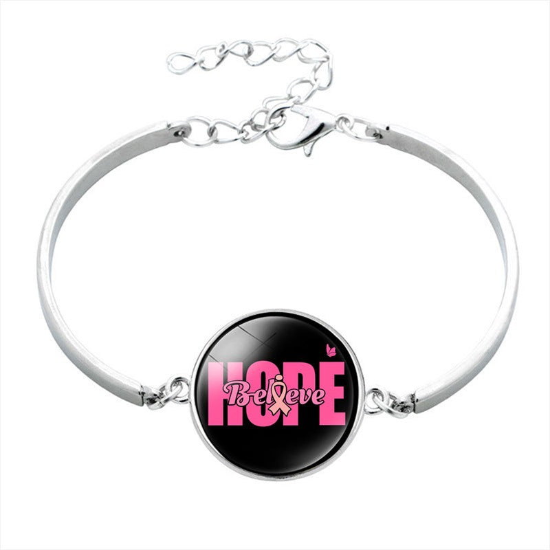 Trendy Pink Robin Breast Cancer Bracelet Jewelry Multi Cancer Awareness Bracelets