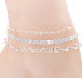 Jewelry Multilayer Popular Airplane Crystal Beach Anklet