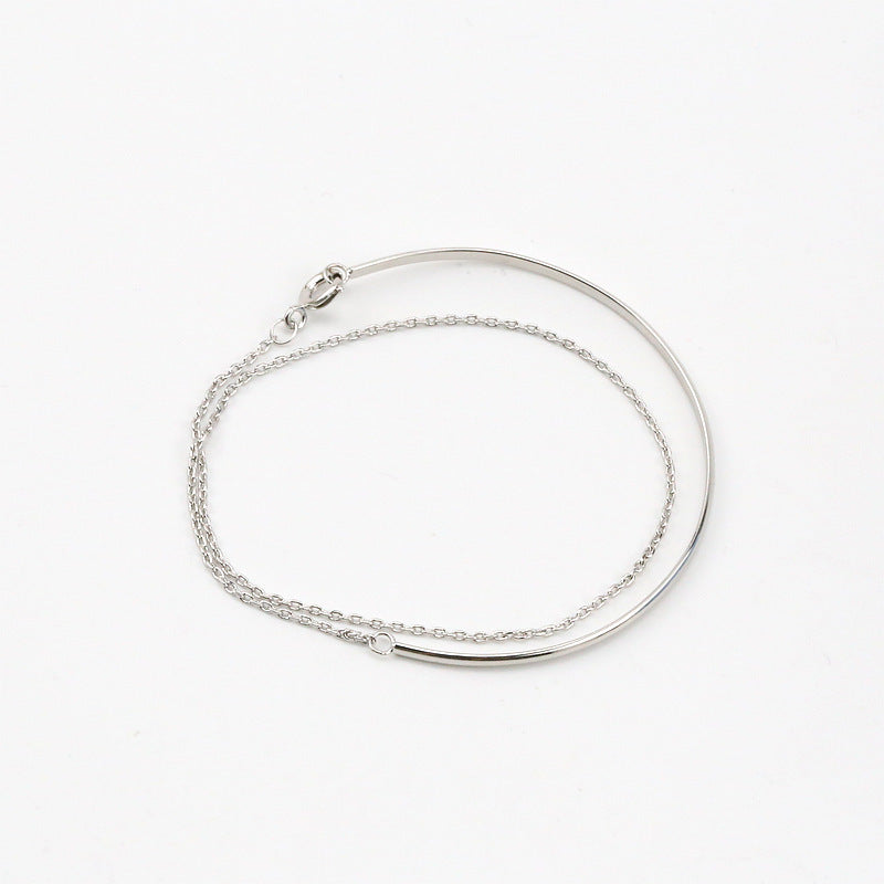 Semi-arc Plain Simple Fashion Multi-layer Bracelet