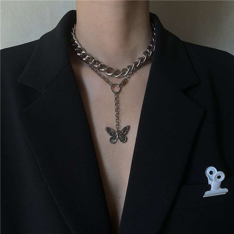 European and American Butterfly Necklace Female Clavicle Chain