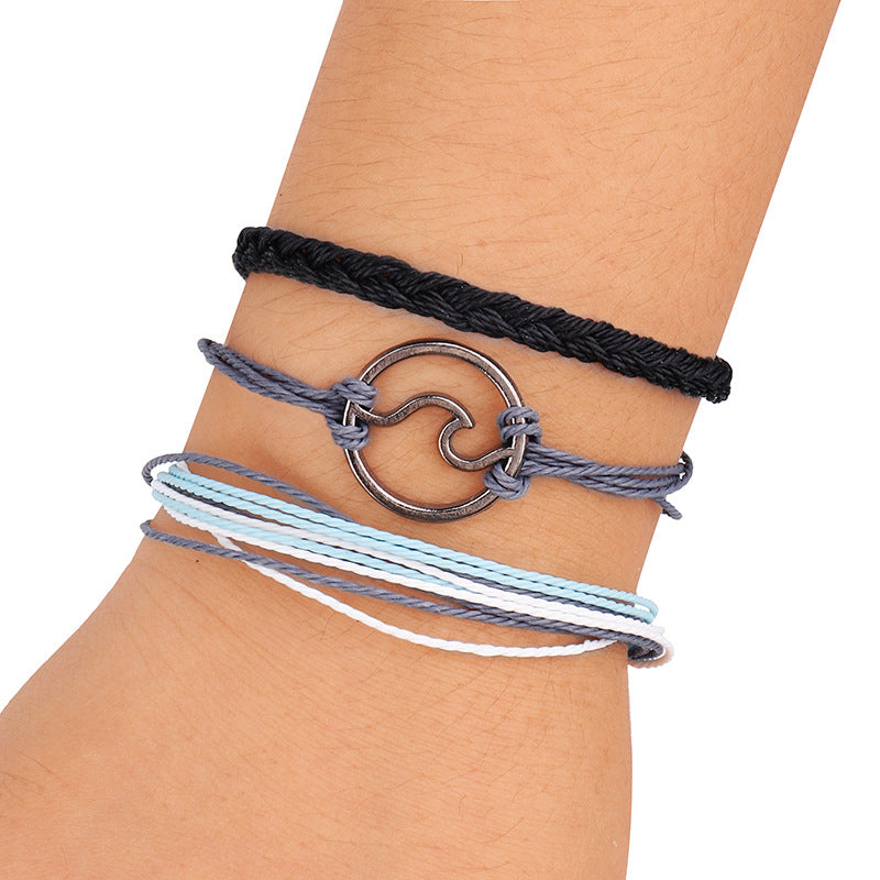 Alloy Wave Color Female Bracelet