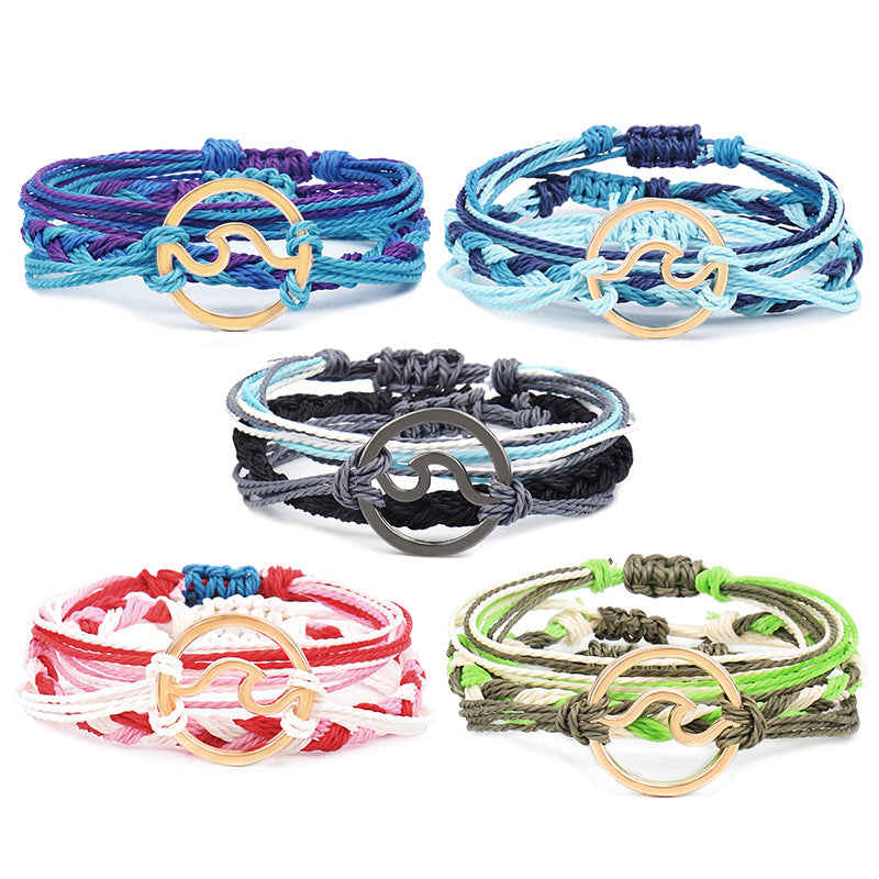 Alloy Wave Color Female Bracelet