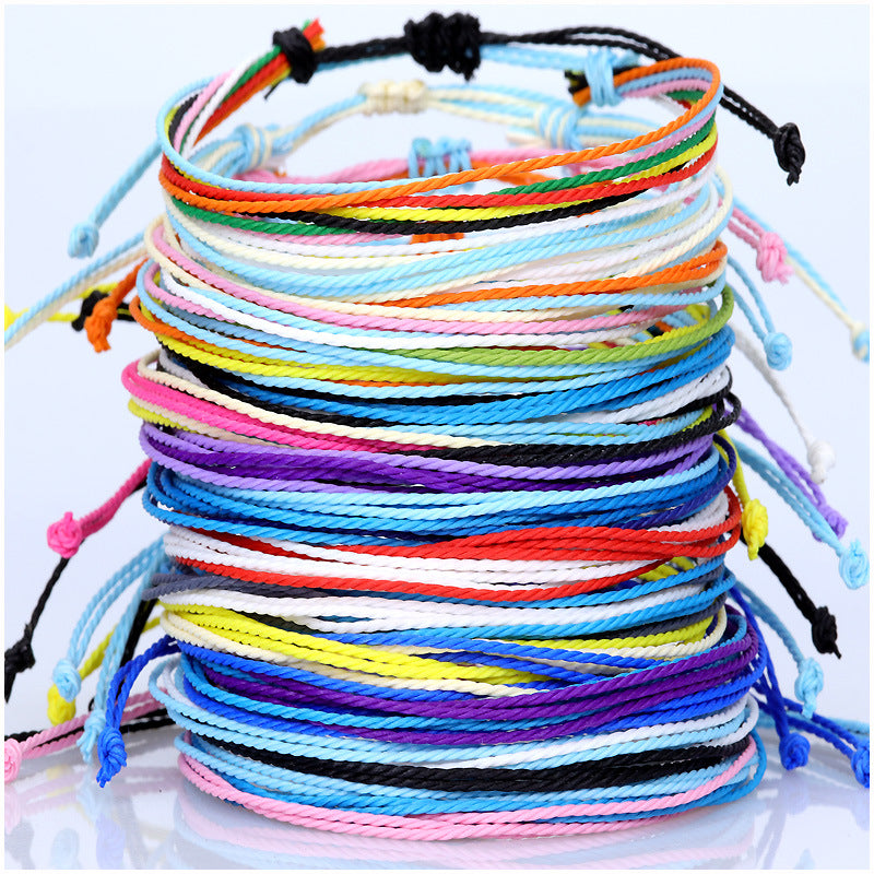 Hand-Woven Bracelet Multi-Color Rope Braid Friendship Bracelet