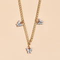 Fashion Simple Personality Butterfly Pendant Multilayer Women's Necklace