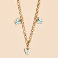 Fashion Simple Personality Butterfly Pendant Multilayer Women's Necklace