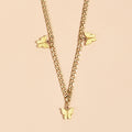 Fashion Simple Personality Butterfly Pendant Multilayer Women's Necklace