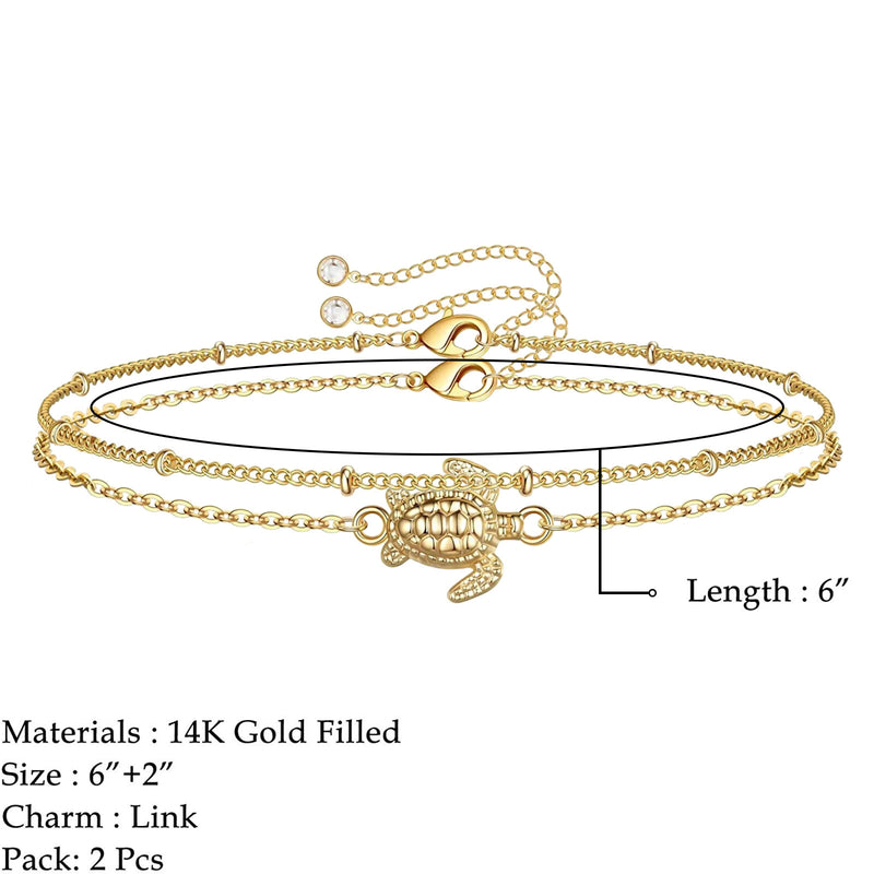 Fashion Hundred Towers Bracelet Little Turtle Shaped Copper Chain Bracelet