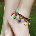 Turquoise Round Cake Anklet Bohemian Beach Shoes And Clothing Accessories Anklet Ladies