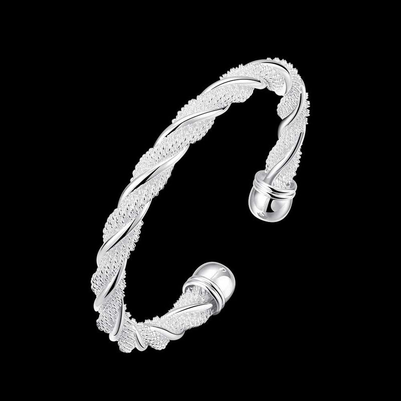 Twisted wire mesh bracelet