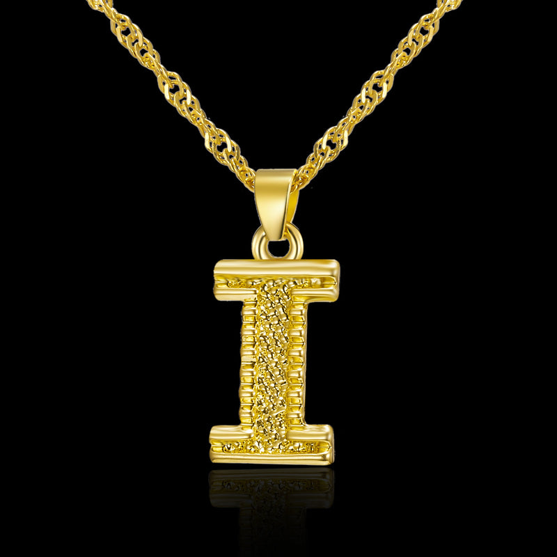 Creative 26 English Alphabet Pendant Necklace All-Match Item