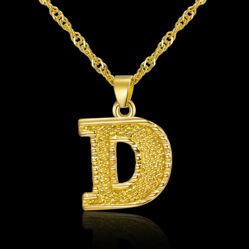 Creative 26 English Alphabet Pendant Necklace All-Match Item