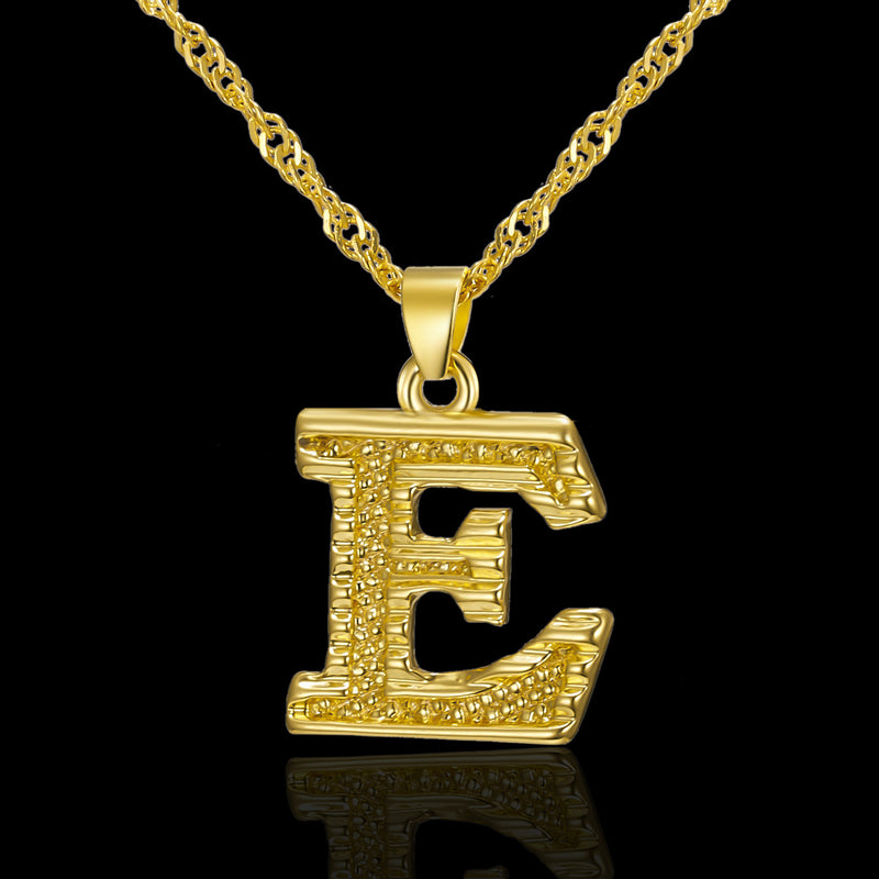 Creative 26 English Alphabet Pendant Necklace All-Match Item