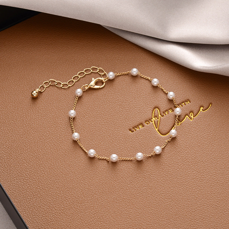 Double Love,  Vintage Pearl Bracelet