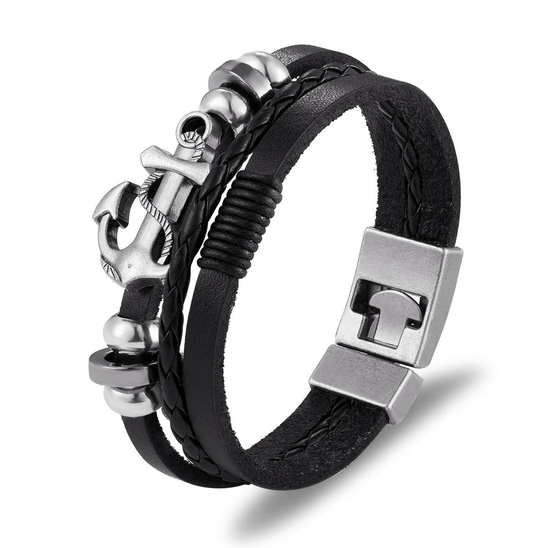 Leather Bracelet Multi-Layer Suit Nautical Bracelet