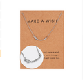 New hot star paper card necklace series Multi-set diamond pendant clavicle chain Women's personalized jewelry wholesale