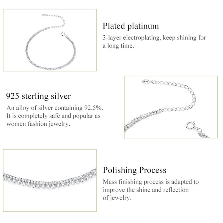 Platinum-Plated Versatile Bracelet