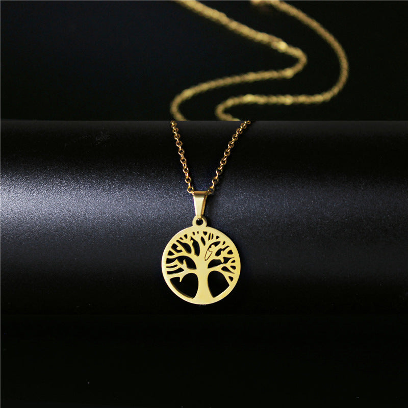 Simple And Versatile Three-Dimensional Hollow Transport Tree of Life Necklace
