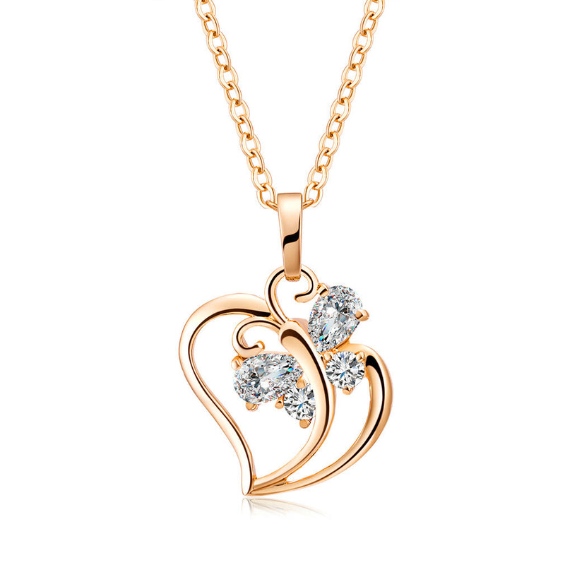 Zircon pendant fashion heart-shaped pendant