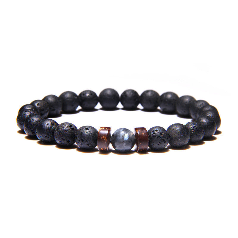 Men's Bracelet Imitated Obsidian Yoga Energy Bracelet