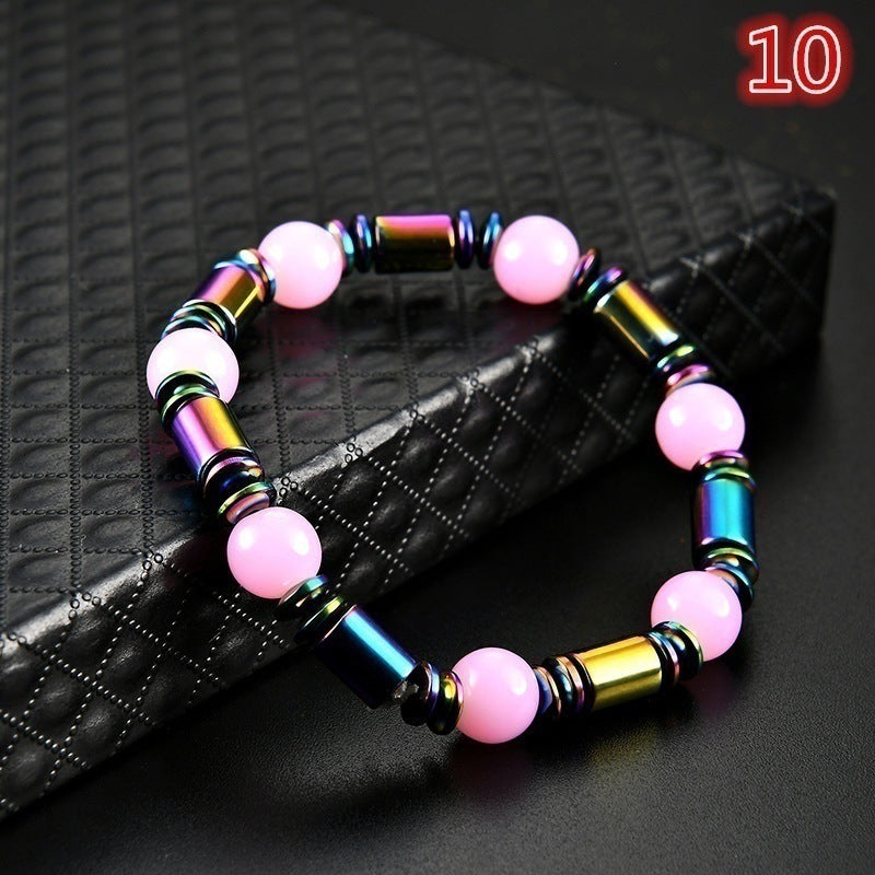 Black Magnet Bracelet Men's and Women's Retro Magnetic Magnet Bracelet