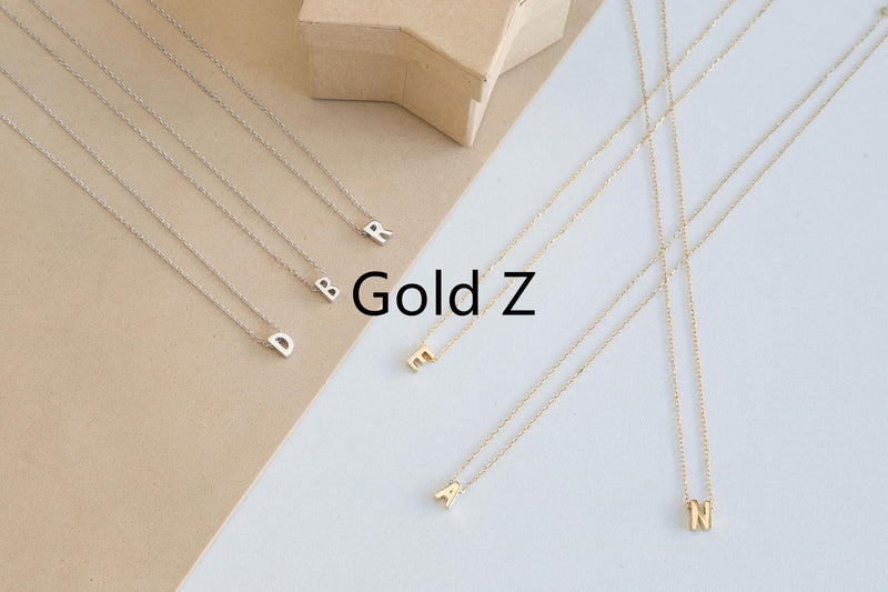 Simple Letter Chain 26 Letter Necklace