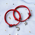 A Pair Of Star And Moon Couple Bracelets Magnet Hand Strap
