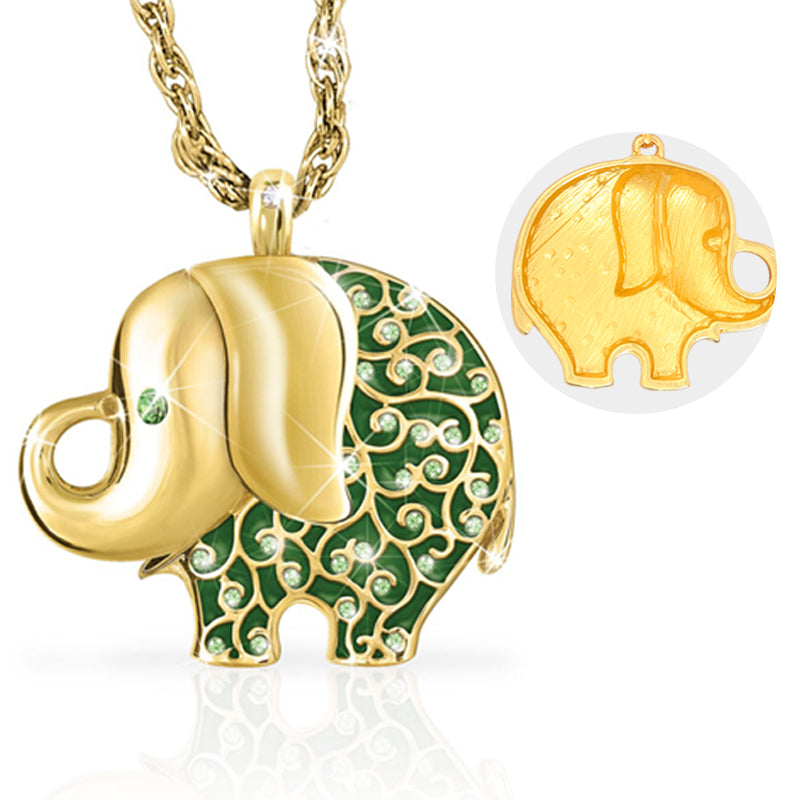 18K Gold Pendant Necklace With Animal Design