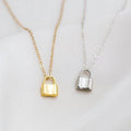 Simple Lock-shaped All-match Alloy Women's Necklace