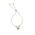 Korean Temperament Simple Pearl Bracelet Peach Heart Pendant Bracelet