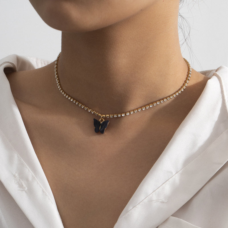 Simple Ins Diamond Chain Clavicle Chain Necklace