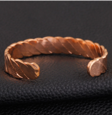 Red Copper Magnetic Therapy Open Bangle