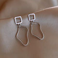 Korean Version Of Simple Retro Special-Shaped Twisted Streamline Earrings