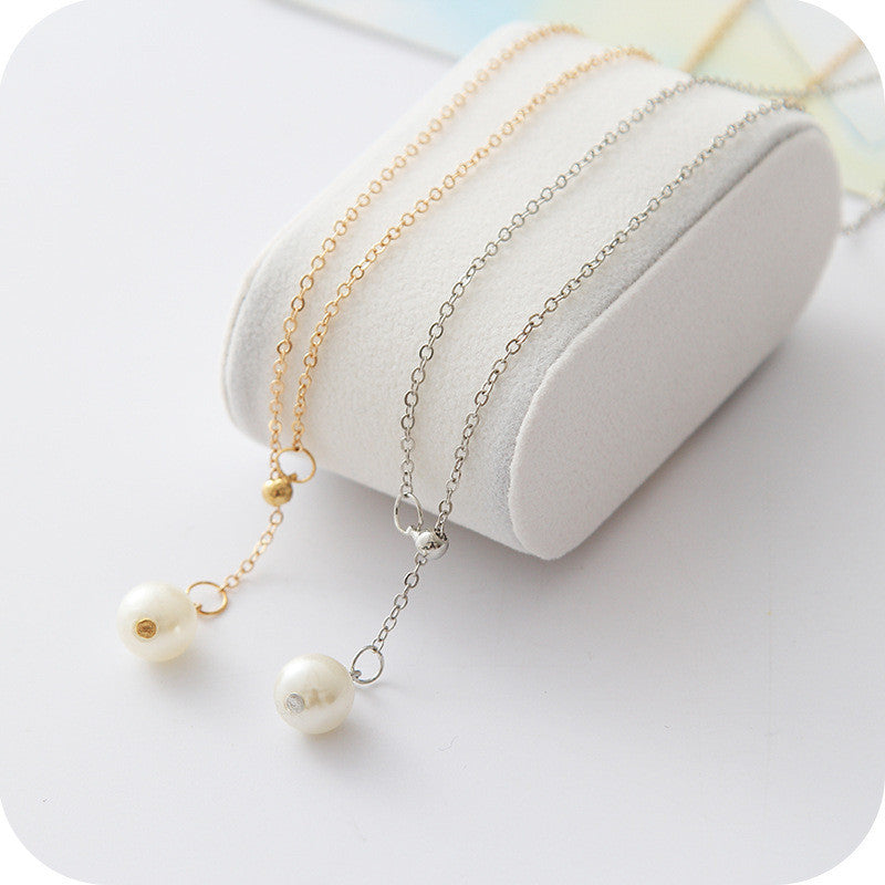 South Sea Imported Pearl Necklace Female Clavicle Chain