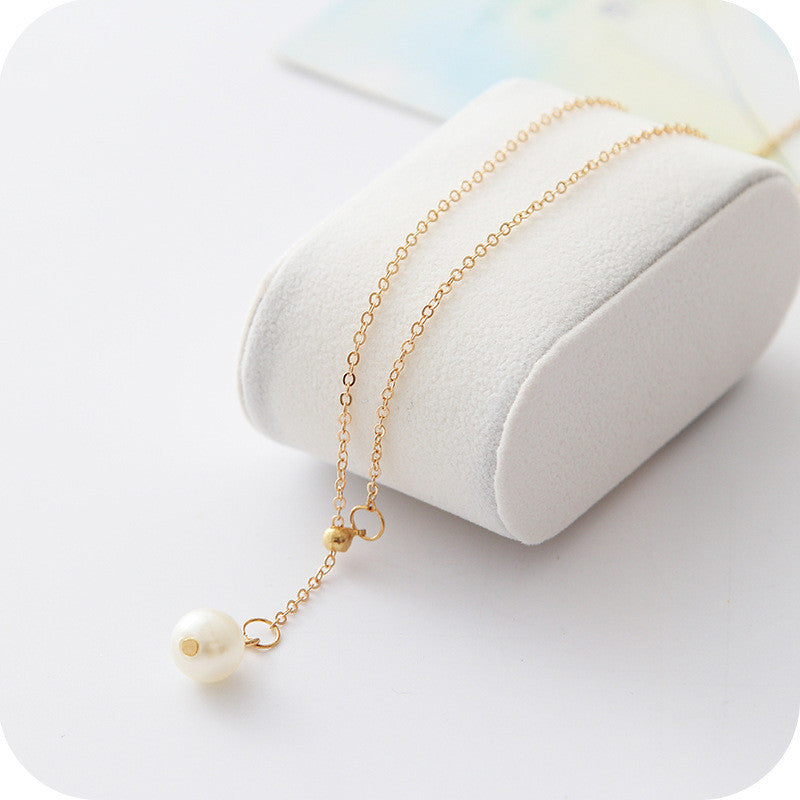 South Sea Imported Pearl Necklace Female Clavicle Chain