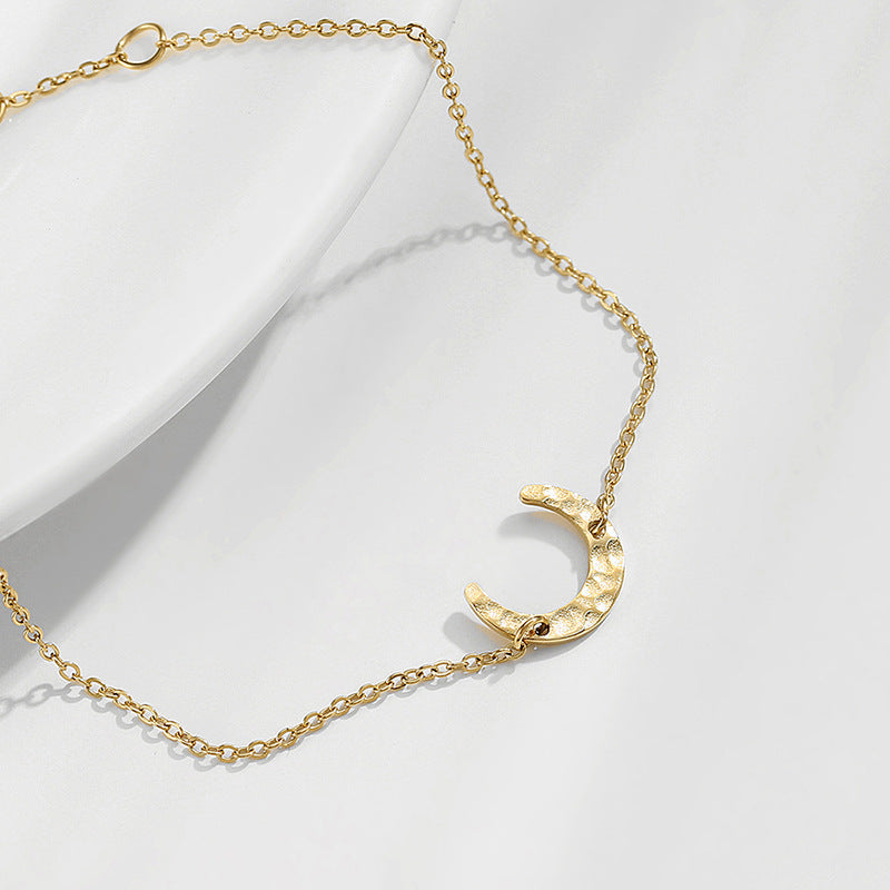 Creative Moon Shaped Bracelet Women's Gold Plated Fashion Bracelet