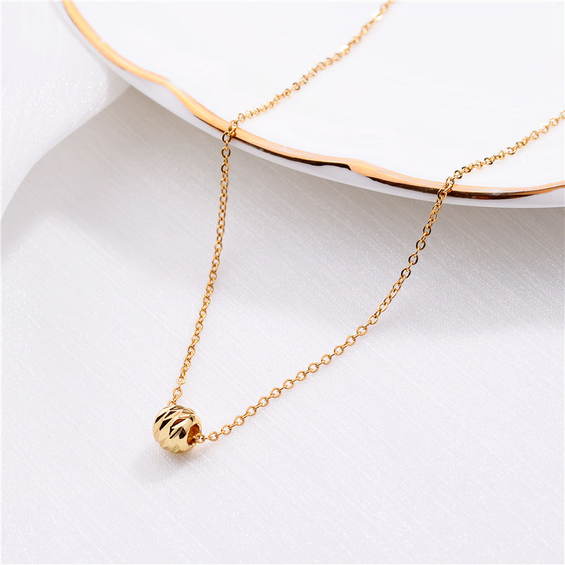 Transfer Beads Necklace Female Clavicle Chain