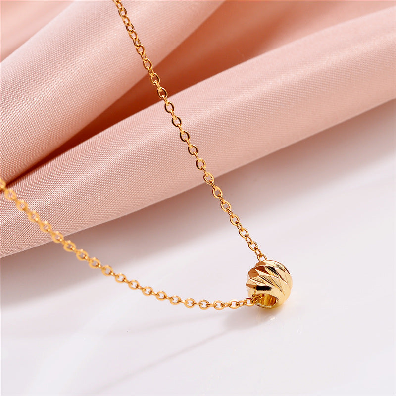 Transfer Beads Necklace Female Clavicle Chain