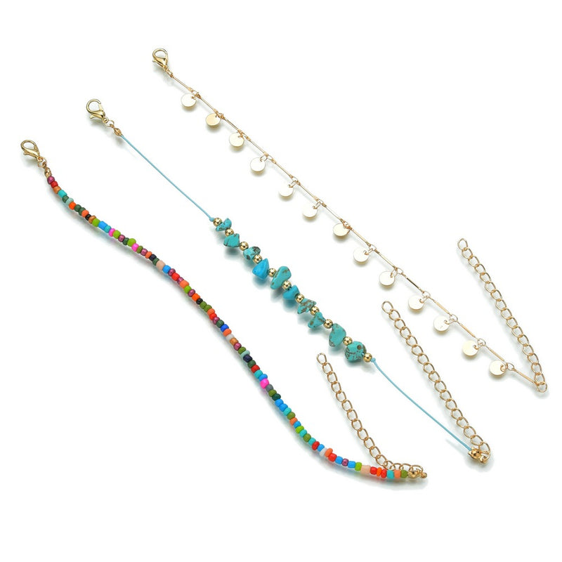 Color Rice Bead Anklet
