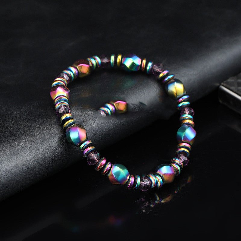 Colored Stone Bracelet New Magnet Hand-Woven Bracelet