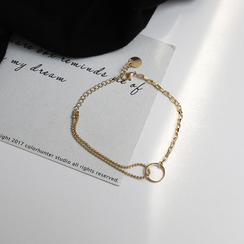 Simple and Versatile High-end Geometric Ring Bracelet