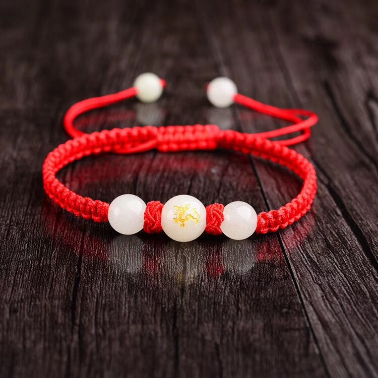 Bracelet Zodiac Zodiac Year Red String Bracelet Medallion Luminous Bracelet Transport Hand-woven Luminous