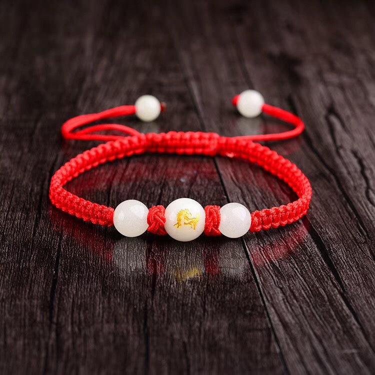 Bracelet Zodiac Zodiac Year Red String Bracelet Medallion Luminous Bracelet Transport Hand-woven Luminous